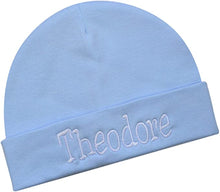 Load image into Gallery viewer, Personalized Cotton Baby Hat for Boys with Custom Embroidered Name
