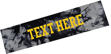 Load image into Gallery viewer, Tie Dye Headband Personalized with Your Custom Vinyl Text - 2.25 Inches Wide &amp; Lightweight
