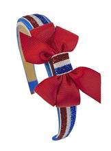 Load image into Gallery viewer, Girls Sparkle Headband with Grosgrain Bow - 12 Colors!

