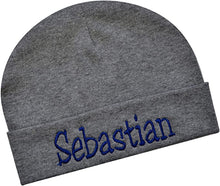 Load image into Gallery viewer, Personalized Cotton Baby Hat for Boys with Custom Embroidered Name
