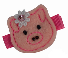 Load image into Gallery viewer, Piggy Felt Hair Clippie
