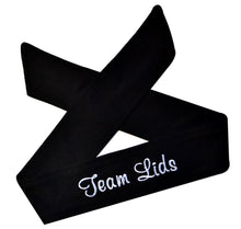Load image into Gallery viewer, Tie Back Moisture Wicking Headband Personalized with Your EMBROIDERED Text - Team Discounts
