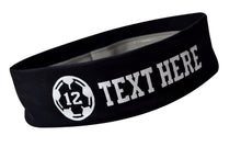 Load image into Gallery viewer, Design Your Own SOCCER No Slip Silicone Lined Stretch Headband with Your Custom VINYL Text - Quantity Discounts
