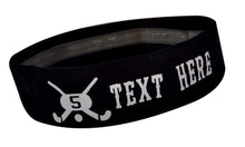 Load image into Gallery viewer, Design Your Own FIELD HOCKEY No Slip Silicone Lined Stretch Headband with Your Custom VINYL Text - Quantity Discounts
