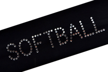 Load image into Gallery viewer, Softball Rhinestone Cotton Stretch Headband - Quantity Discounts!
