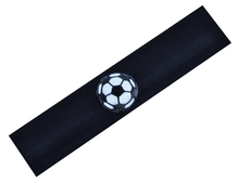 Load image into Gallery viewer, Soccer Ball Patch Cotton Stretch Headband - Quantity Discounts!
