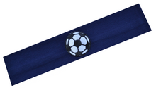Load image into Gallery viewer, Soccer Ball Patch Cotton Stretch Headband - Quantity Discounts!
