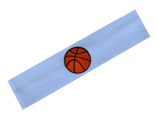 Load image into Gallery viewer, Basketball Patch Cotton Stretch Headband - Quantity Discounts!
