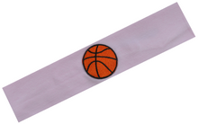 Load image into Gallery viewer, Basketball Patch Cotton Stretch Headband - Quantity Discounts!
