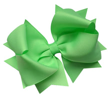 Load image into Gallery viewer, 4.5 Inch Grosgrain Hair Bow - MANY COLORS!
