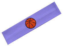 Load image into Gallery viewer, Basketball Patch Cotton Stretch Headband - Quantity Discounts!
