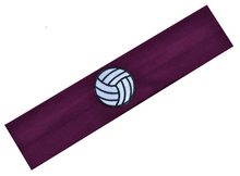 Load image into Gallery viewer, Volleyball Ball Patch Cotton Stretch Headband - Quantity Discounts!

