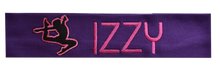 Load image into Gallery viewer, Personalized Monogrammed EMBROIDERED Gymnastics Cotton Stretch Headband - Quantity Discounts
