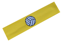 Load image into Gallery viewer, Volleyball Ball Patch Cotton Stretch Headband - Quantity Discounts!
