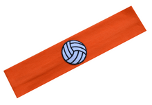 Load image into Gallery viewer, Volleyball Ball Patch Cotton Stretch Headband - Quantity Discounts!
