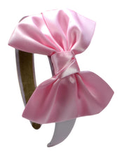 Load image into Gallery viewer, Girls Satin Bow Arch Headband - 7 Colors!
