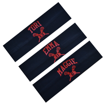 Load image into Gallery viewer, Lacrosse Cotton Stretch Headband with Your Custom and Personalized VINYL Text - Quantity Discounts
