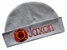 Load image into Gallery viewer, Girls Personalized Embroidered Firefighter Hat with Custom Name
