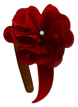 Load image into Gallery viewer, Ruby Satin Flower Girls Arch Headband - 5 Colors!
