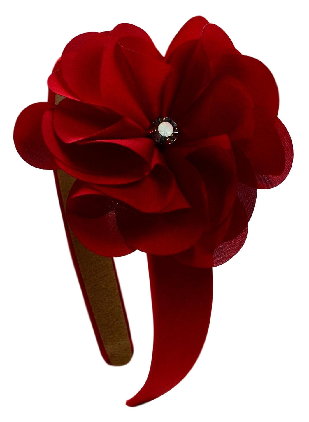 Ruby Satin Flower Girls Arch Headband - 5 Colors!