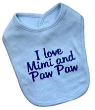 Load image into Gallery viewer, Baby Girls Personalized Bib Customized with Your Vinyl Text and Color of Choice
