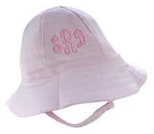 Load image into Gallery viewer, Personalized Light Pink Baby Bucket Hat with Custom Embroidered Initials
