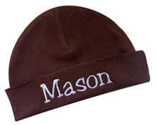 Load image into Gallery viewer, Personalized Cotton Baby Hat for Boys with Custom Embroidered Name
