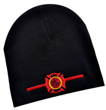 Load image into Gallery viewer, Embroidered Firefighter Patch Keepsake Cotton Baby Hat
