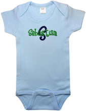 Load image into Gallery viewer, Embroidered Initial Bodysuit with Custom Name &amp; Initial

