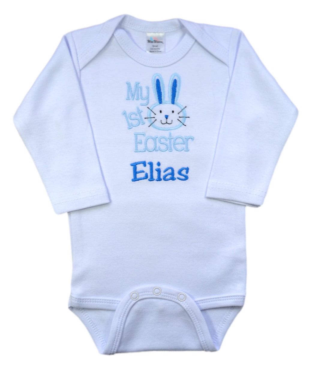 Personalized Embroidered Baby Boys My First Easter Bodysuit