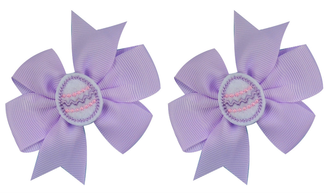 Easter Egg Hair Bow Set