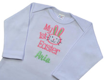 Load image into Gallery viewer, Personalized Embroidered Baby Girls My First Easter Bodysuit
