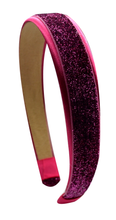 Load image into Gallery viewer, Satin Glitter Sparkle Arch Headband - 17 Colors!

