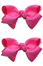 Load image into Gallery viewer, Set of 2 - 2.75Inch Grosgrain Ribbon Children&#39;s Hair Bows
