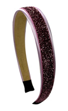 Load image into Gallery viewer, Satin Glitter Sparkle Arch Headband - 17 Colors!
