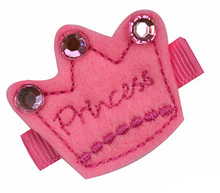 Load image into Gallery viewer, Princess Crown Felt Hair Clippie
