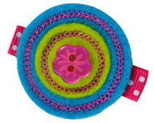 Load image into Gallery viewer, Button Felt Hair Clippie - 4 Colors!
